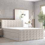 Boxspringbett Blend Taschenfeder 200x200 Beige - Breite: 200 cm