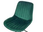 Chaise de salle à manger NAVASOTA Noir - Vert émeraude - Vert