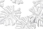 Wanddeko Metall Palm Leaf Ensemble Silber - Metall - 93 x 60 x 6 cm