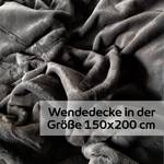 Wohndecke Eliane 150x200cm Kunstfell Graphit