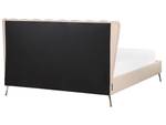 Doppelbett MIRIBEL Beige - Gold - Breite: 187 cm