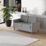 Doppelsofa 833-653GY Grau - Massivholz - 65 x 78 x 141 cm