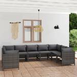 Garten-Lounge-Set (9-teilig) 3009676-27 Anthrazit - Grau