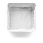 4x Corbeilles Panier de rangement bambou Argenté - Blanc