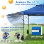 3x3m Pop Up Pavillon mit Zwei Markisen Blau - Kunststoff - 537 x 290 x 300 cm