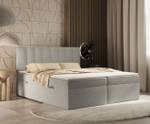 Boxspringbett Novento Hellgrau - Breite: 180 cm