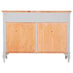 Sideboard COUNTRY Braun - Weiß - Massivholz - 42 x 93 x 123 cm