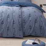 Bettwäsche Anker maritim Blau - Textil - 135 x 200 x 1 cm