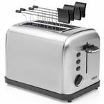 Toaster Grau - Metall - 18 x 19 x 38 cm