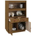 Highboard DE4157 Massivholz - 40 x 109 x 67 cm