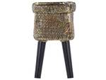 Outdoor Blumentopf LIMANI Schwarz - Gold - Metall - 22 x 36 x 22 cm