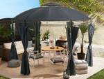 Tonnelle de jardin SAFARA Noir - Graphite - Gris