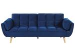 Schlafsofa ASBY Blau - Marineblau - Eiche Hell