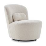 Fauteuil rond pivotant - DAMIEN Beige