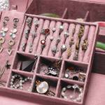 Schmuckschatulle Juwelenbox Kästchen Pink - Kunststoff - 19 x 9 x 23 cm