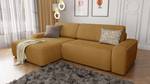 Ecksofa Luna mit Schlaffunktion, Cord Honig - Ecke davorstehend links