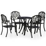 Bistro-Set-k64 ( 5-tlg ) Schwarz