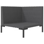 Gartensofa 318601 Grau - Metall - Polyrattan - 70 x 61 x 70 cm