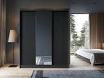 Penderie Nero XL Lux Noir - Largeur : 180 cm - 3 portes