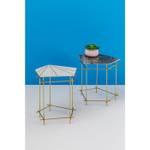 Table d'appoint Mystic Pentagon Gris - Pierre - 66 x 52 x 62 cm