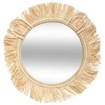 miroir rtn raphia safari d38, beige Beige - Verre - 38 x 1 x 38 cm