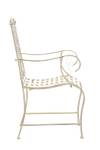 Chaises de jardin Punjab Lot de 2 Blanc crème