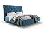 Bett ANNY Polsterbett Velvet Petrol - 236 x 146 cm