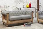 2-Sitzer Sofa Montaigu Grau - Textil - 73 x 165 x 82 cm