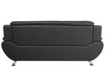 3-Sitzer Sofa LEIRA Schwarz - Silber