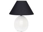 Lampe de table CADENA Beige - Noir - Blanc - Céramique - 12 x 42 x 21 cm