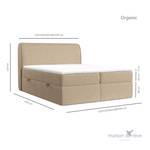 Boxspringbett Organic Bronze - Breite: 180 cm