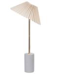 Tischlampen BALUARTE Beige - Gold - Grau - Naturfaser - 34 x 68 x 34 cm