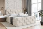 Boxspringbett ZAFIRA Ecru - Breite: 120 cm - H3