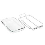 Plat de cuisson rectangulaire en verre Verre - 23 x 10 x 37 cm