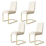 Freischwinger VELVSun (4er Set) Beige - Gold - 4er Set