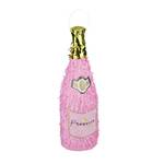 2 x Pinata Sektflasche Gold - Pink - Papier - 14 x 51 x 14 cm