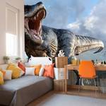 Fototapete DINOSAURIER Wolken Fels 3D 360 x 240 x 240 cm