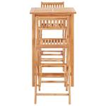 Bistro-Set-k340 ( 3-tlg ) Braun - Massivholz