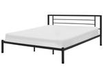 Doppelbett CUSSET Schwarz - Breite: 182 cm