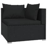 Garten-Lounge-Set (6-teilig) 3013636-3 Schwarz