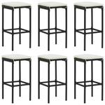 Bar de jardin (lot de 8) 3005785-3 Noir - Blanc