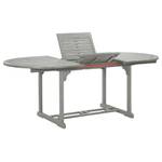 Table de jardin 3012961 Gris - Bois massif - Bois/Imitation - 100 x 75 x 200 cm