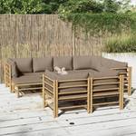 Garten-Lounge-Set 3028491-25 (10-teilig) Braun - Taupe