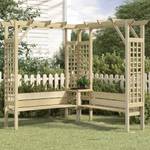 Eckpergola M627429 Grün - Holzwerkstoff - 190 x 200 x 190 cm