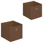 Boîtes de rangement ELA (Lot de 2) Marron