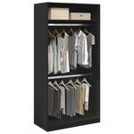 Kleiderschrank 298537-6 Schwarz - Breite: 100 cm