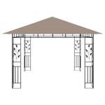 Gartenpavillon 3005303 Taupe - Tiefe: 400 cm