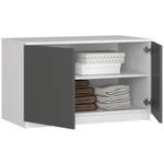 Surmeuble pour Armoire S90 2T CLP Gris - Blanc