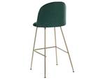 Tabouret de bar ARCOLA Vert émeraude - Doré - Vert