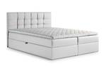 Boxspringbett TREZO 1 140cm MA920 Weiß Weiß - Holzwerkstoff - 146 x 104 x 206 cm